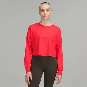 Lululemon Muscle Love Long Sleeve Shirt *Motif
Love Red
Size 6